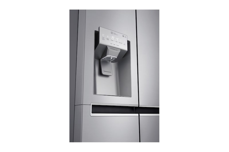 LG Réfrigérateur Américain | 625L | Compresseur Linéaire | Total No Frost | Smart Diagnosis | F | Finition des clayettes Alu, LG GSL6691PS