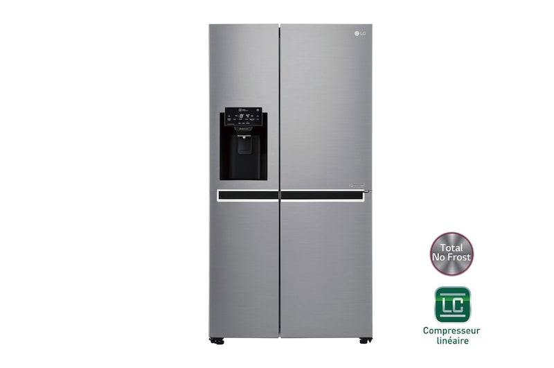 LG Réfrigérateur Américain | 625L | Compresseur Linéaire | Total No Frost | Connécté Wi-Fi | F, LG GSL7601PS