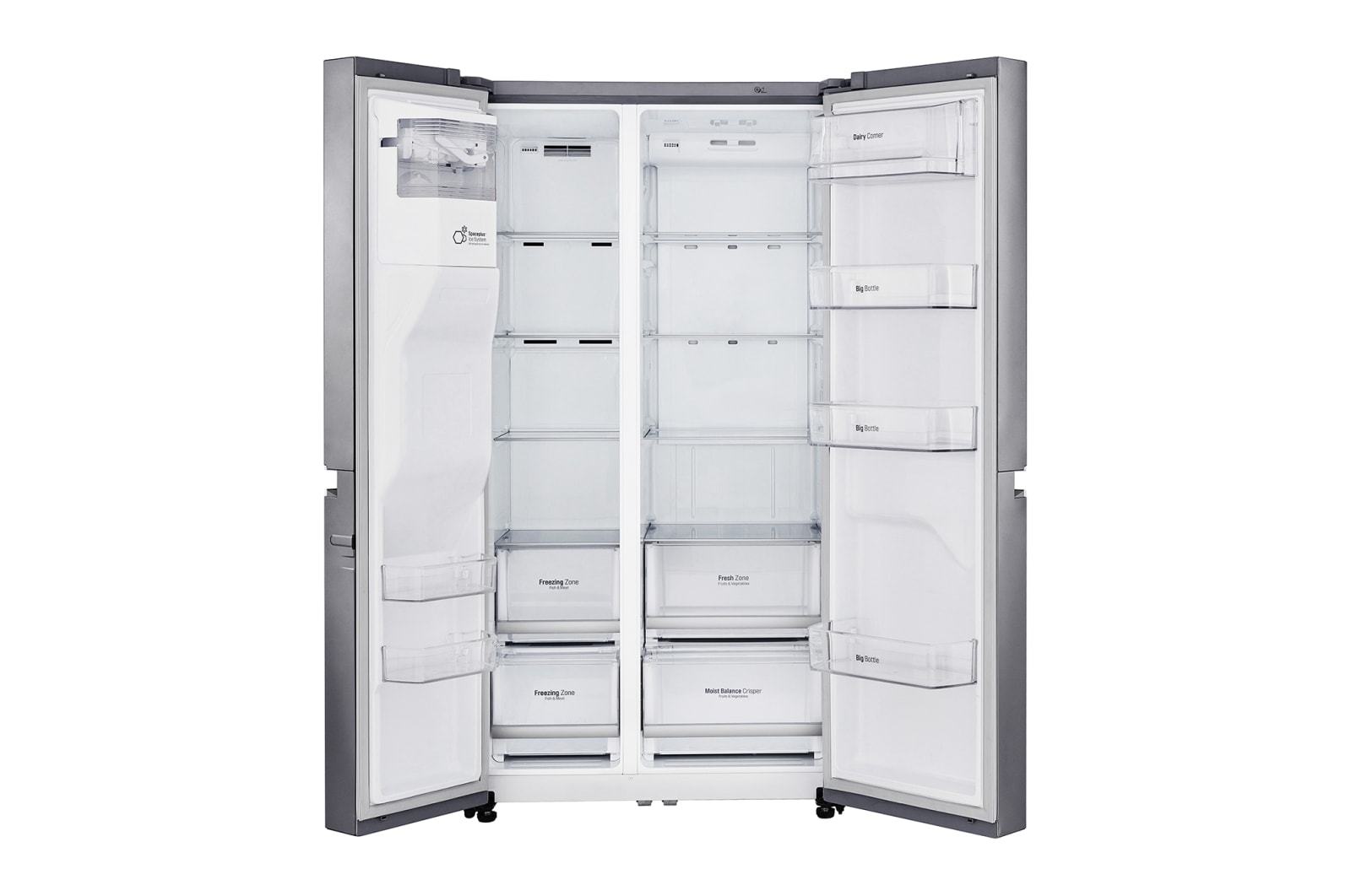 LG Réfrigérateur Américain | 625L | Compresseur Linéaire | Total No Frost | Connécté Wi-Fi | F, LG GSL7601PS