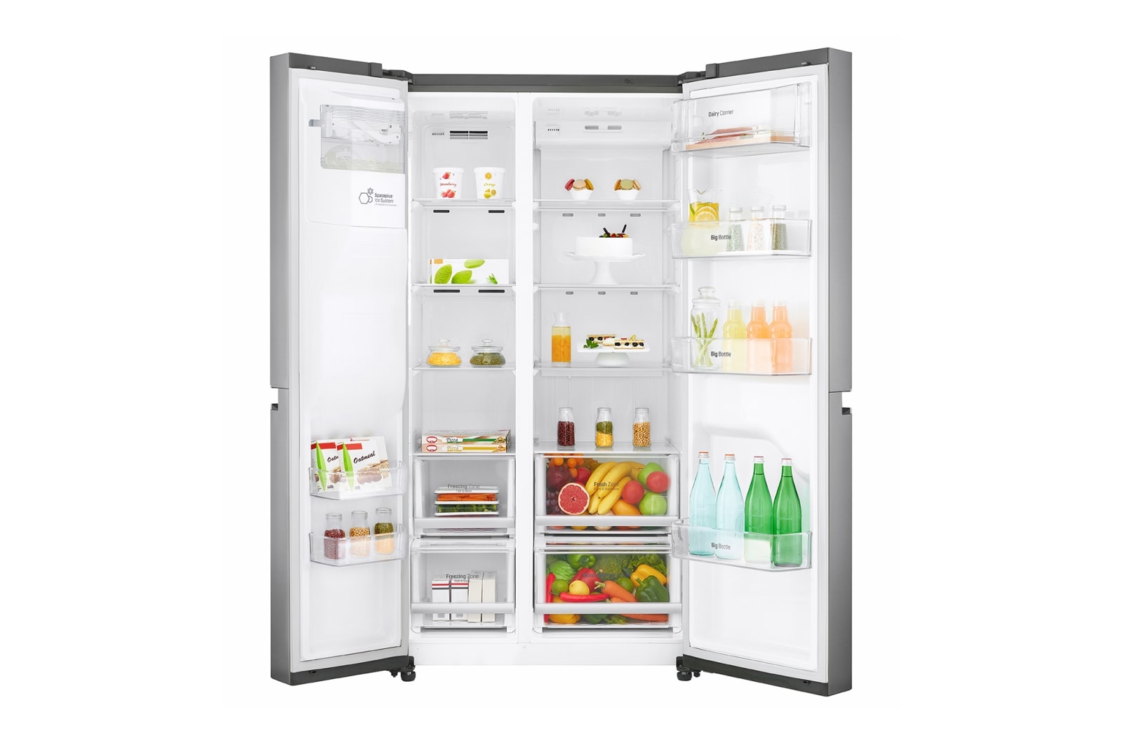 LG Réfrigérateur Américain | 625L | Compresseur Linéaire | Total No Frost | Connécté Wi-Fi | F, LG GSL7601PS