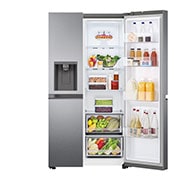 LG Réfrigérateur américain | 635L | Compresseur Smart Inverter | Design élégant | Fabrique à glace Slim SpacePlus, LG GSLV50DSXF