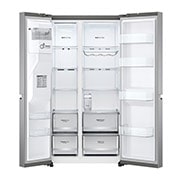 LG Réfrigérateur Américain - Grande capacité 635L | Linear Cooling™ | Door Cooling™ | Silencieux 36 dB  | E, LG GSLV81PZLE
