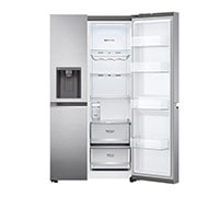 LG Réfrigérateur Américain - Grande capacité 635L | Linear Cooling™ | Door Cooling™ | Silencieux 36 dB  | E, LG GSLV81PZLE