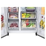 LG Réfrigérateur américain | 635L | Smart Diagnosis | Compresseur Smart Inverter, LG GSLV81PZLF
