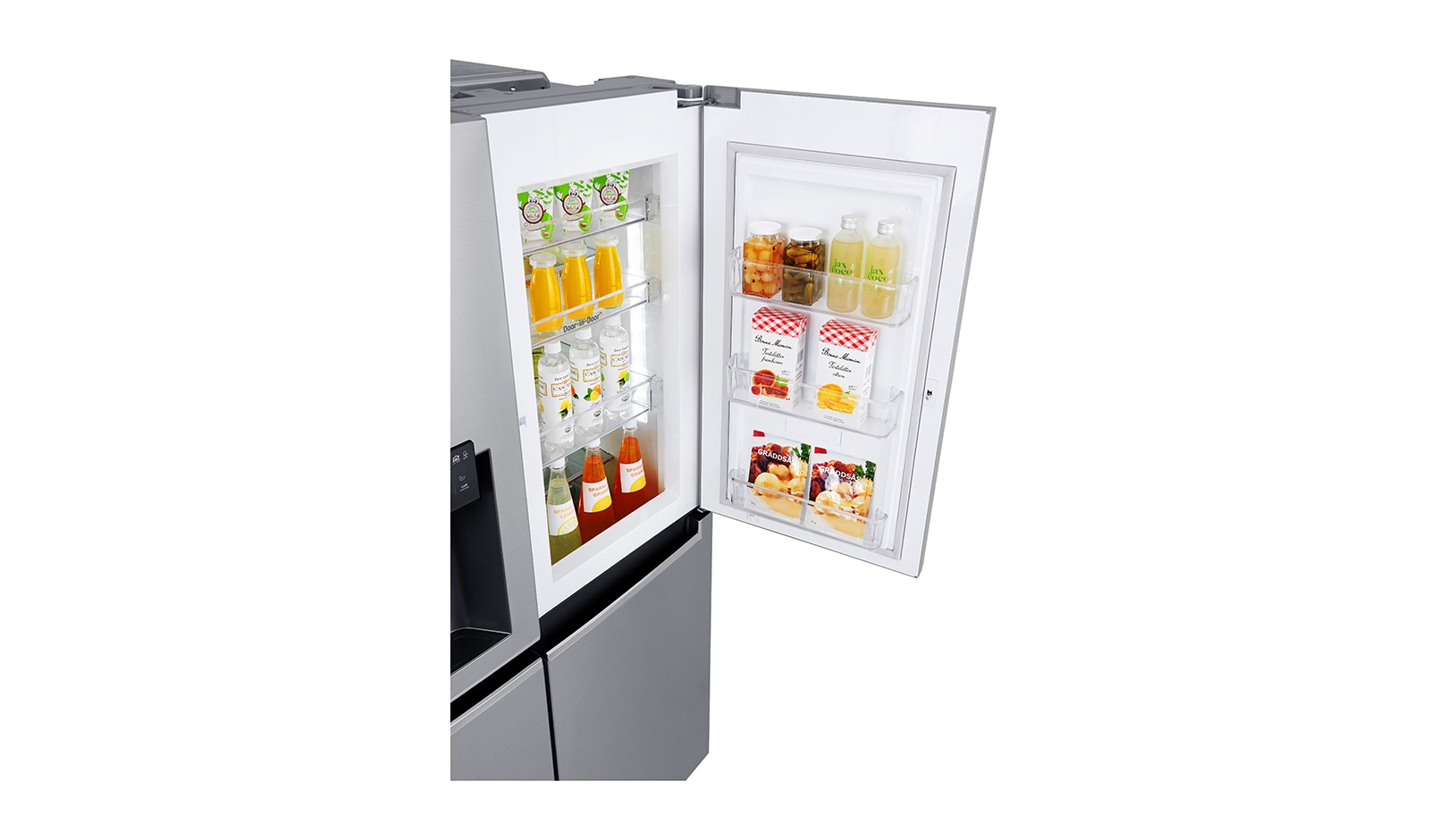 LG Réfrigérateur Américain | 625L | Door-in-Door ® | Compresseur linéaire | Total No Frost | Moist Balance Crisper | F, LG GSS6611PS