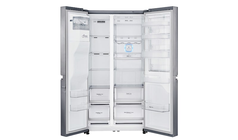 LG Réfrigérateur Américain | 601L | Door-in-Door ® | Compresseur linéaire | Total No Frost | Moist Balance Crisper | Pure N Fresh | A+, LG GSS6671PS