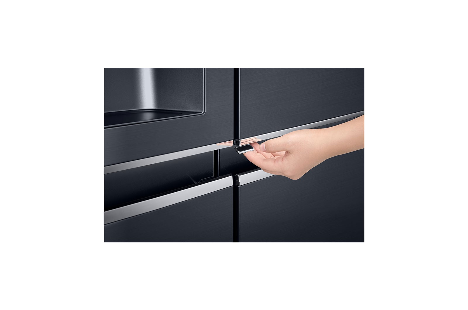 LG Réfrigérateur Américain | Door-in-Door | 601L | Compresseur Linéaire | Total No Frost | Connécté Wi-Fi | F, LG GSS6676MC