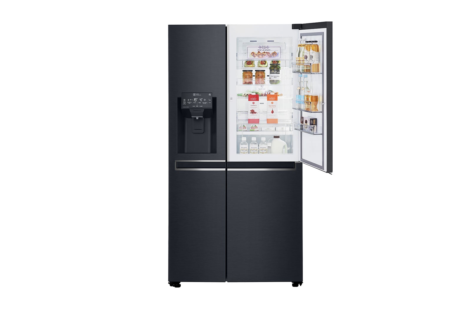 LG Réfrigérateur Américain | Door-in-Door | 601L | Compresseur Linéaire | Total No Frost | Connécté Wi-Fi | F, LG GSS6676MC