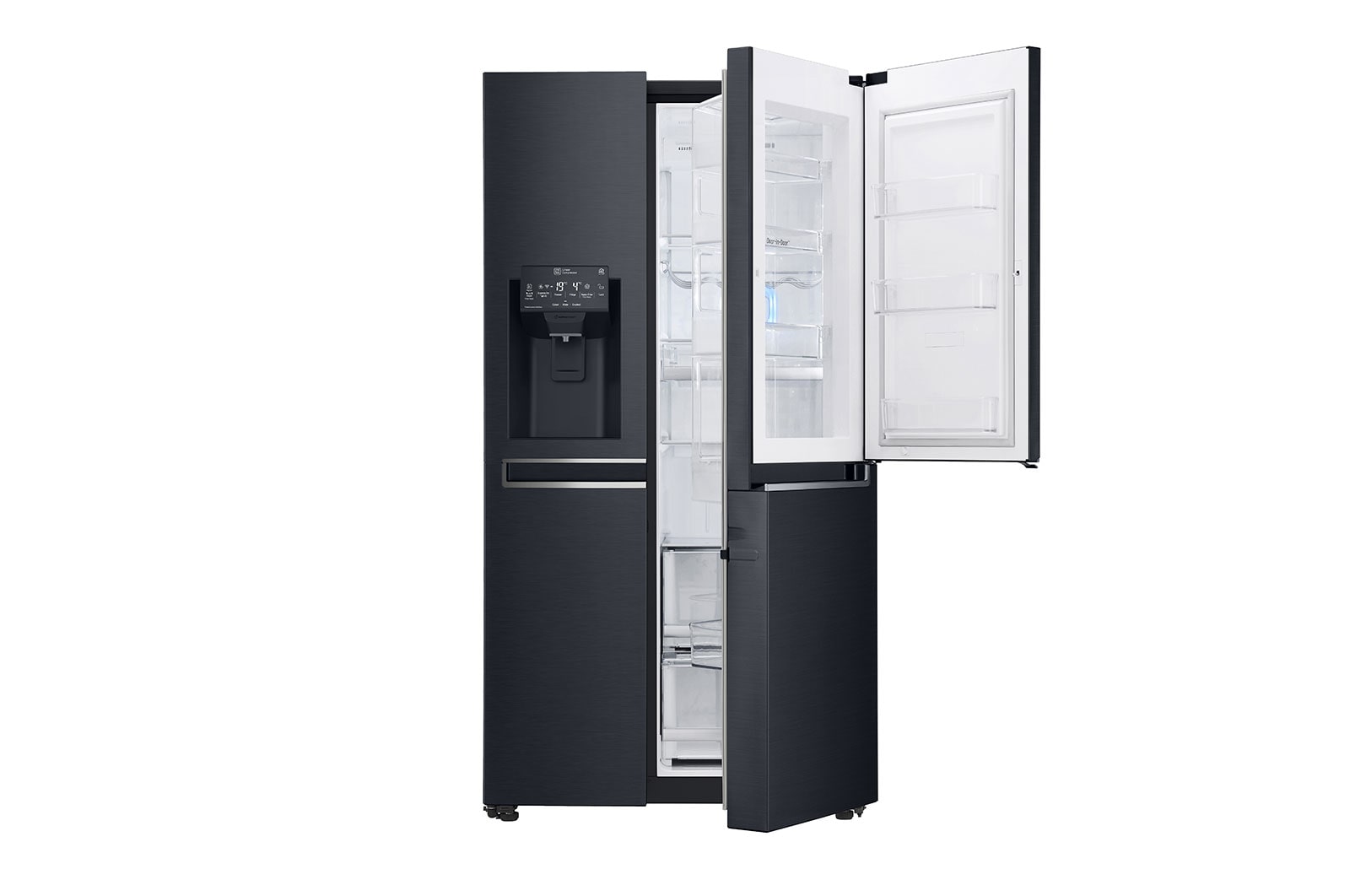 Vue avant de Réfrigérateur Américain | Door-in-Door | 601L | Compresseur Linéaire | Total No Frost | Connécté Wi-Fi | F LG GSS6676MC