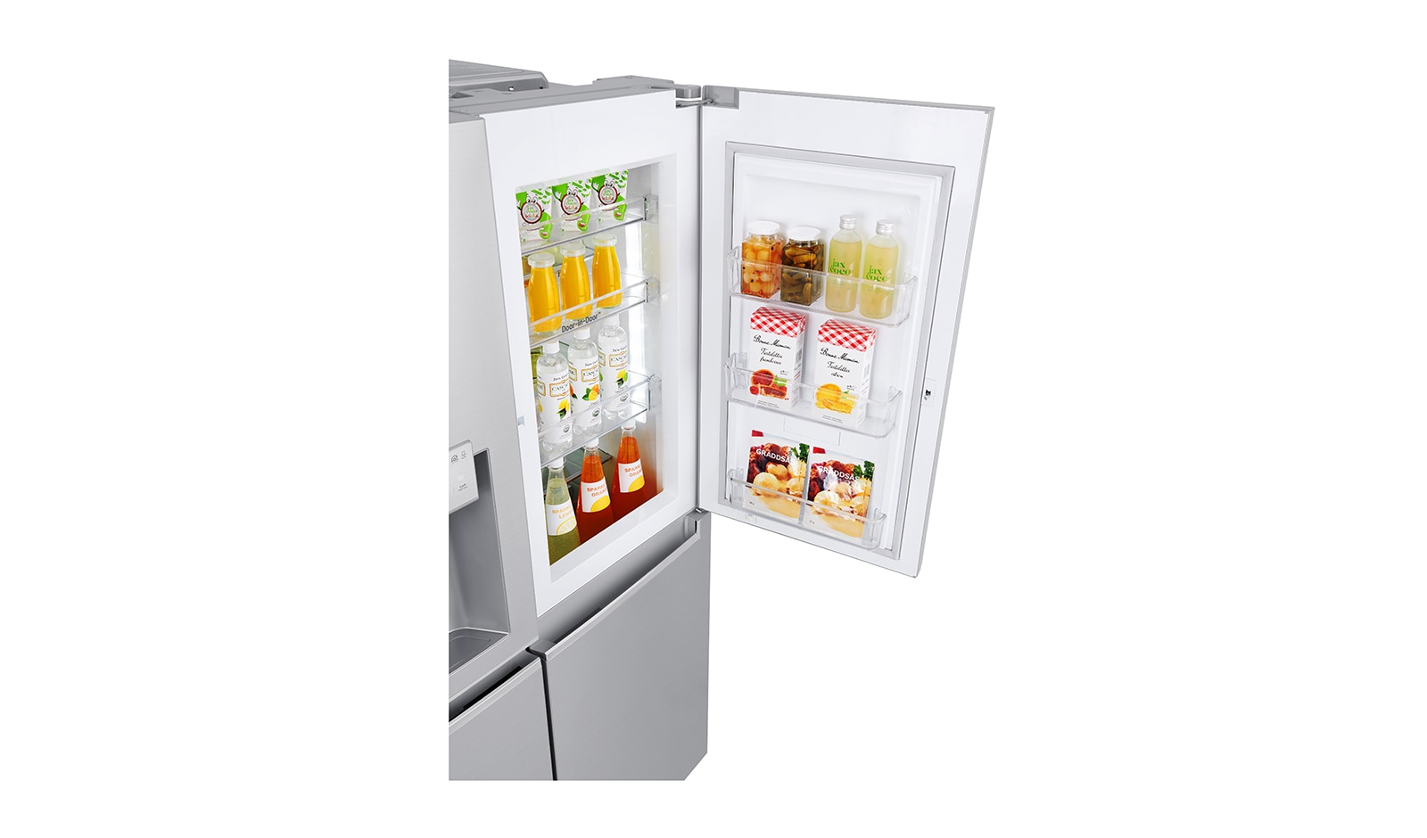 LG Réfrigérateur Américain | Door-in-Door ® | Compresseur linéaire | 625L | Total No Frost | Magic Crisper | Pure N Fresh | F, LG GSS6676SC