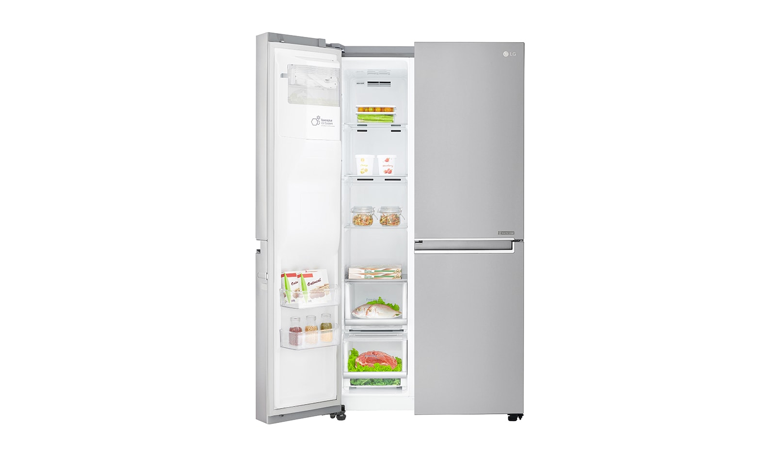 LG Réfrigérateur Américain | Door-in-Door ® | Compresseur linéaire | 625L | Total No Frost | Magic Crisper | Pure N Fresh | F, LG GSS6676SC