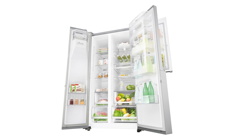 LG Réfrigérateur Américain | Door-in-Door ® | Compresseur linéaire | 625L | Total No Frost | Magic Crisper | Pure N Fresh | F, LG GSS6676SC