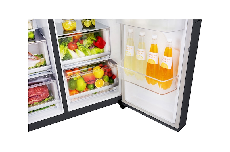 LG Réfrigérateur Américain  | Door-in-Door | 601L | Compresseur Linéaire | Door Cooling |  F, LG GSS6871MC