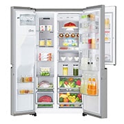 LG Réfrigérateur Américain | Door-in-Door | 625L | Compresseur Linéaire | Door Cooling |  F, LG GSS6876SC