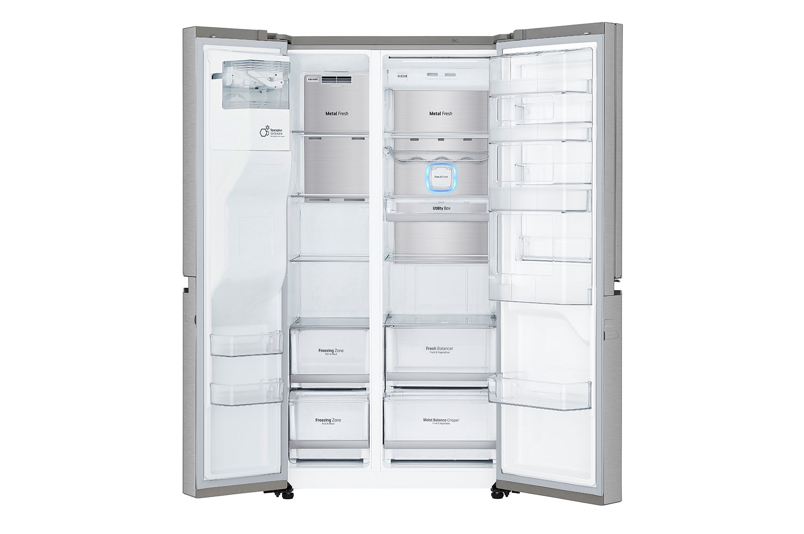 LG Réfrigérateur Américain | Door-in-Door | 625L | Compresseur Linéaire | Door Cooling |  F, LG GSS6876SC
