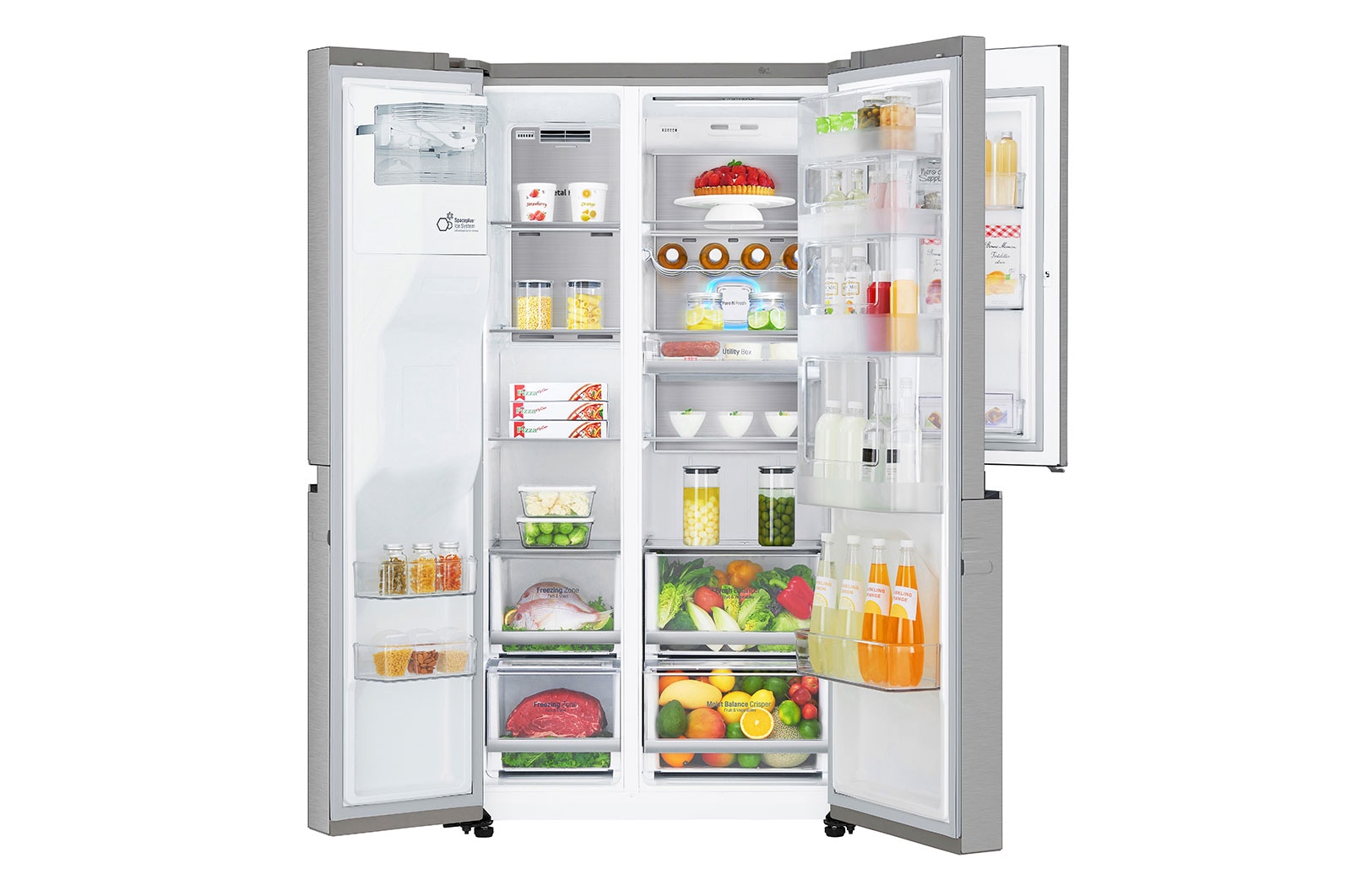 LG Réfrigérateur Américain | Door-in-Door | 625L | Compresseur Linéaire | Door Cooling |  F, LG GSS6876SC