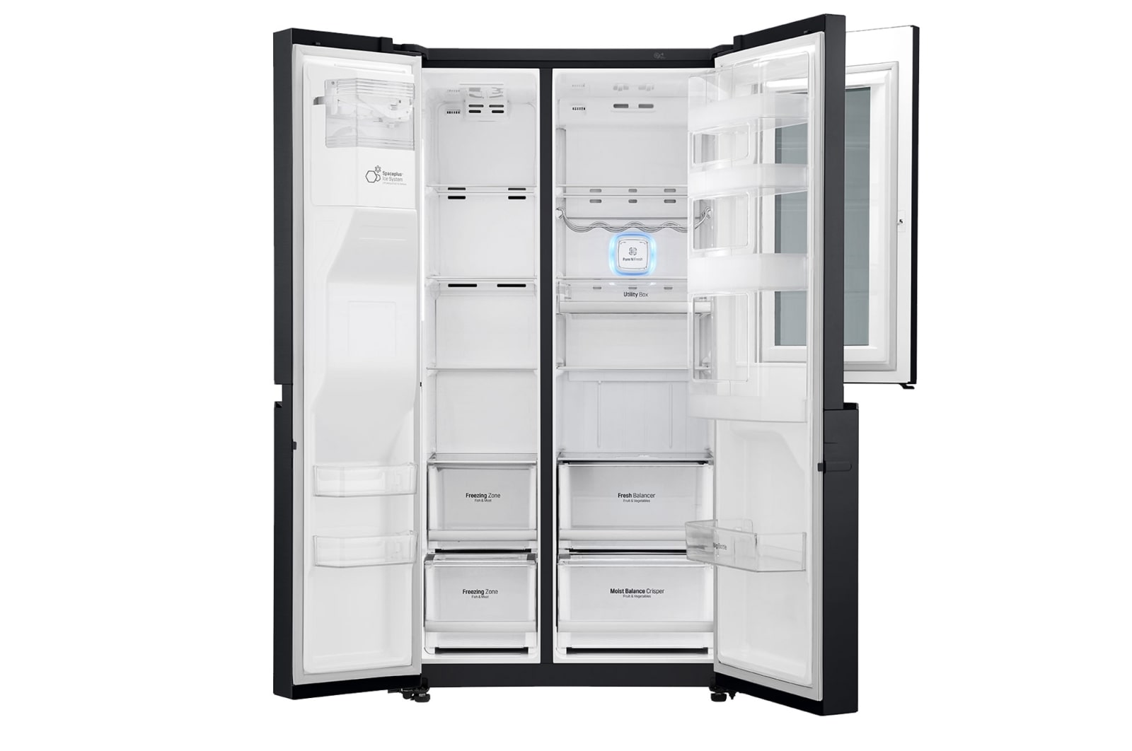 LG Réfrigérateur Américain | InstaView Door-in-Door | 625 L | Compresseur Linéaire | Total No Frost | F, LG GSX960MCAZ