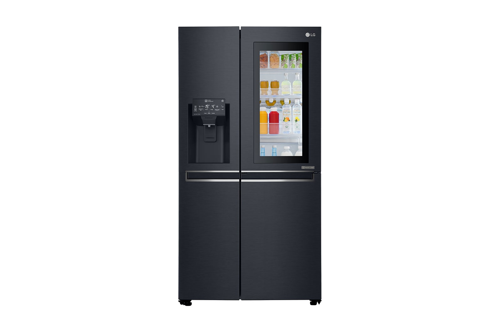 Vue avant de Réfrigérateur Américain | InstaView Door-in-Door ® | 601L | Compresseur Linéaire | Total No Frost | Wi-Fi | F LG GSX960MTAZ