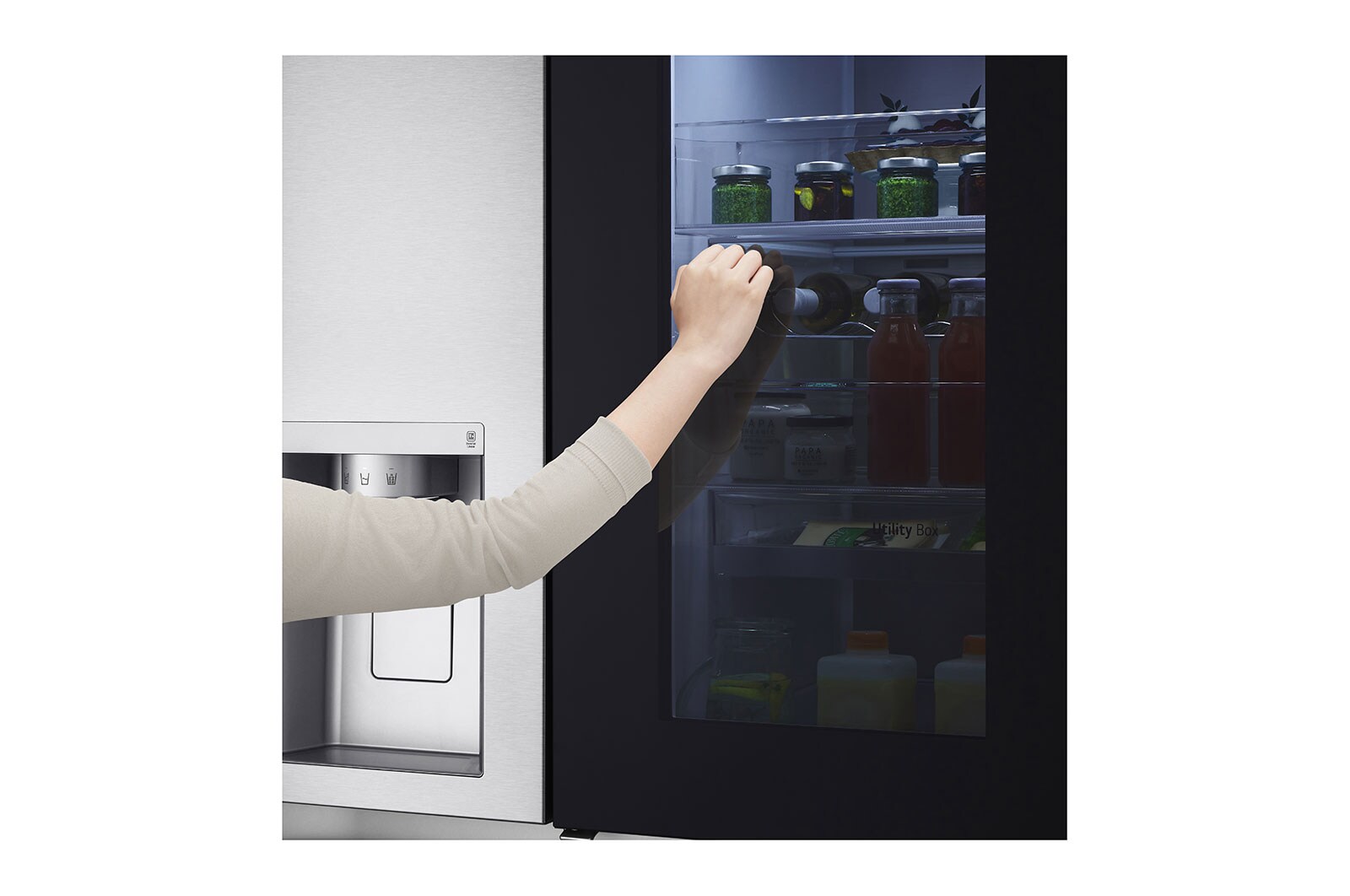 LG Réfrigérateur Américain | 635L | InstaView™, LG GSXV90BSAE