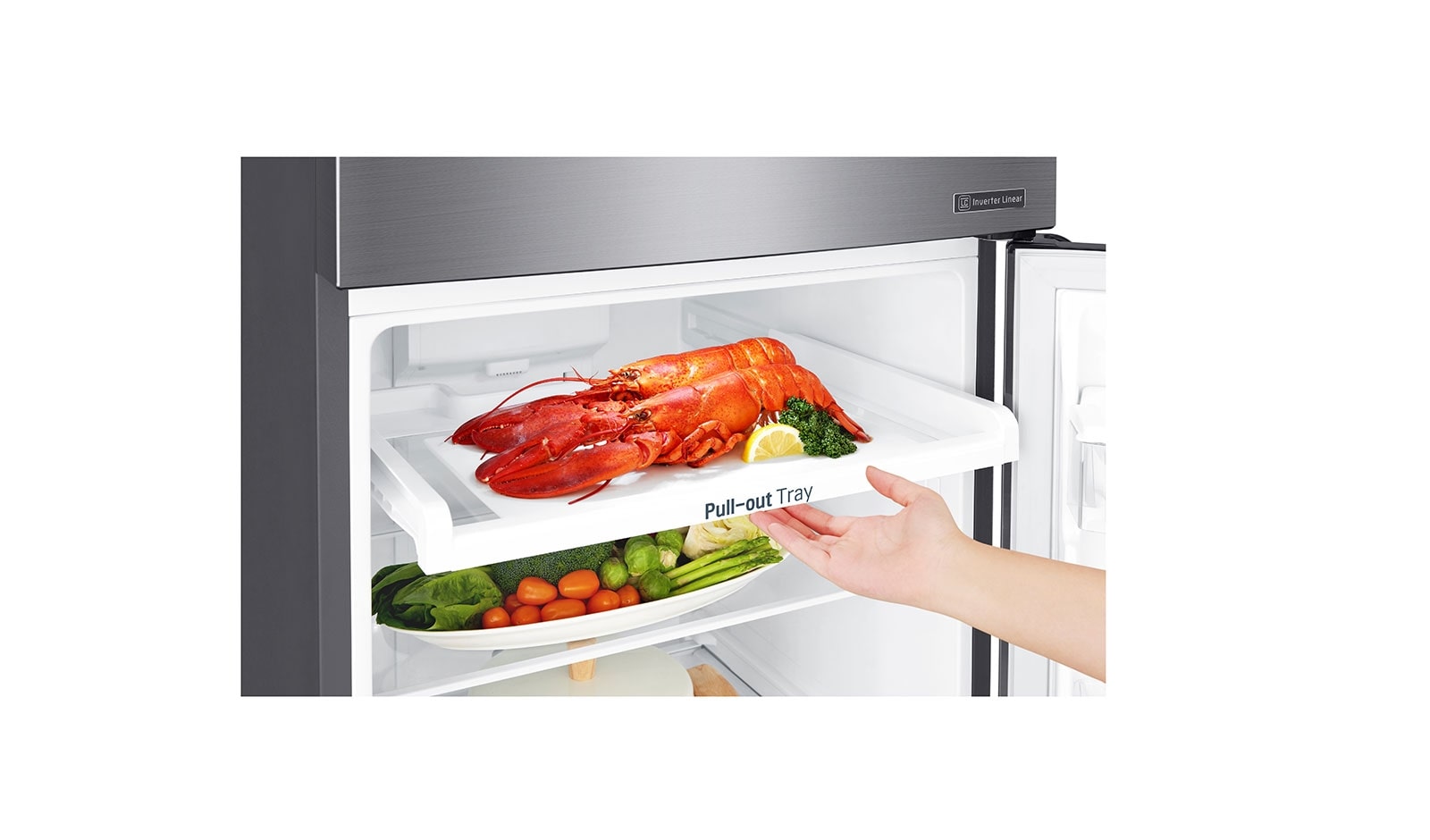 LG Réfrigérateur 2 portes | Total No Frost | Compresseur linéaire inverter | Door Cooling | F, LG GT5525PS