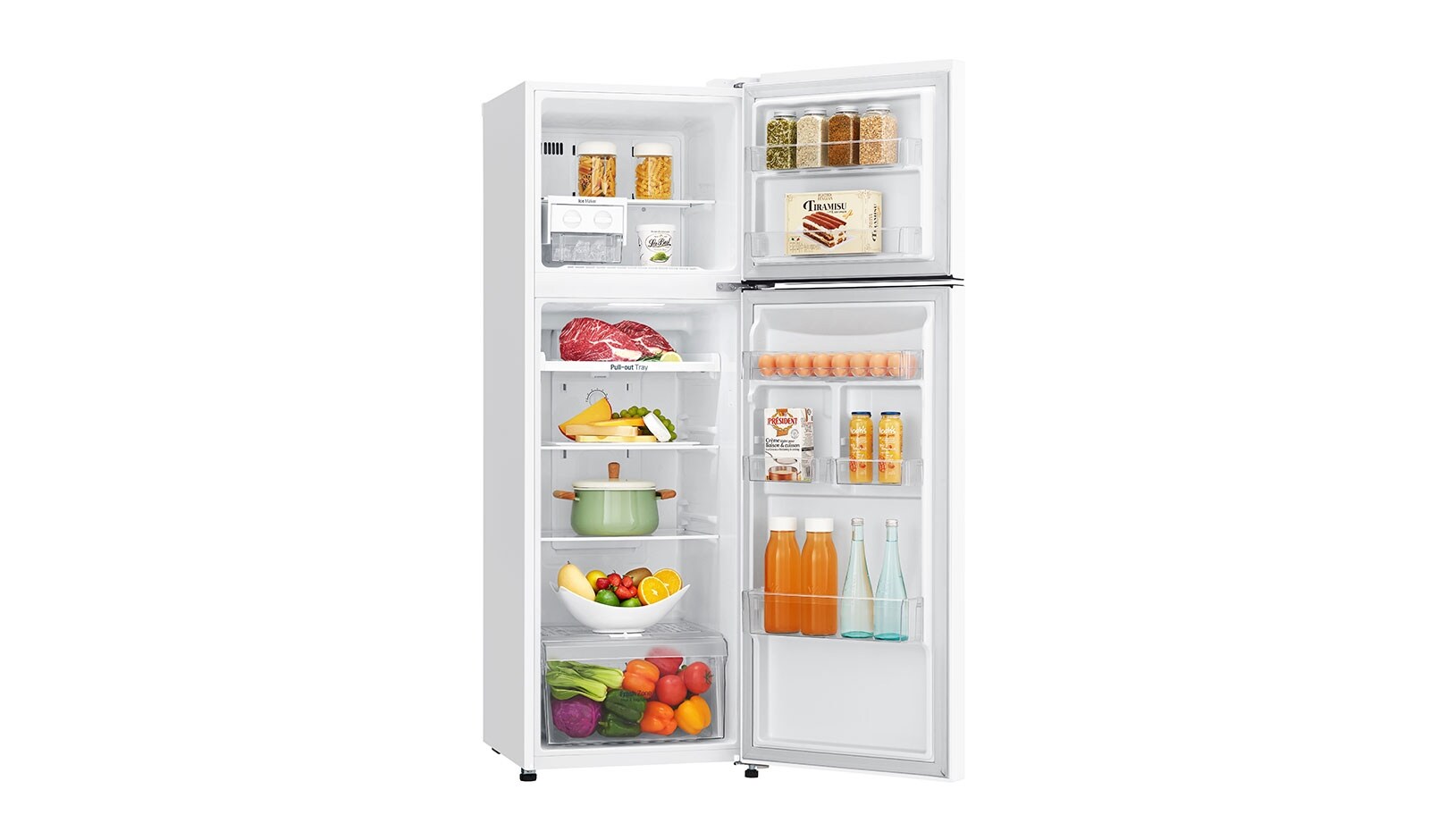 LG Réfrigérateur  2 portes | 254L | Total No Frost | Compresseur linéaire inverter | Door Cooling | F, LG GT5525WH