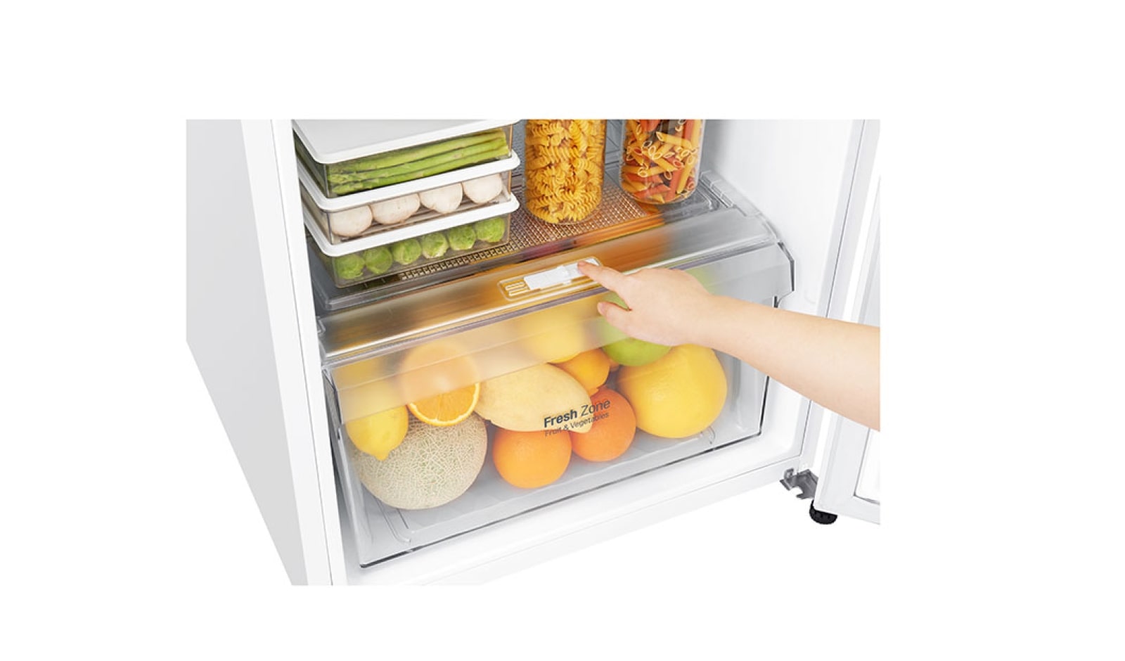 LG Réfrigérateur  2 portes | 254L | Total No Frost | Compresseur linéaire inverter | Door Cooling | F, LG GT5525WH