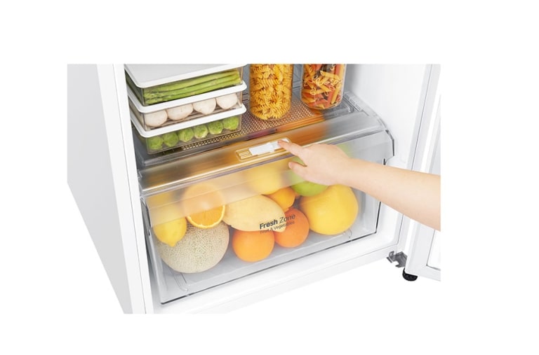 LG Réfrigérateur  2 portes | 254L | Total No Frost | Compresseur linéaire inverter | Door Cooling | F, LG GT5525WH