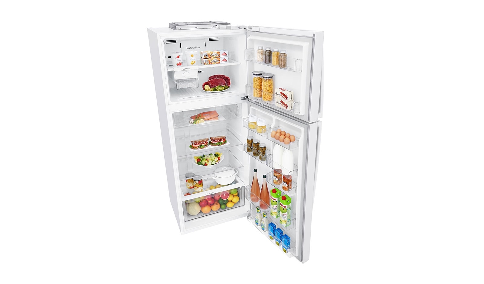 LG Réfrigérateur 2 portes | Total No Frost | Compresseur linéaire inverter | Door Cooling | WIFI | A++, LG GTD7043WH