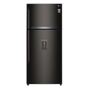Vue avant de Réfrigérateur 2 portes | Door Cooling | E | Total No Frost | Compresseur linéaire inverter LG GTF7850BL