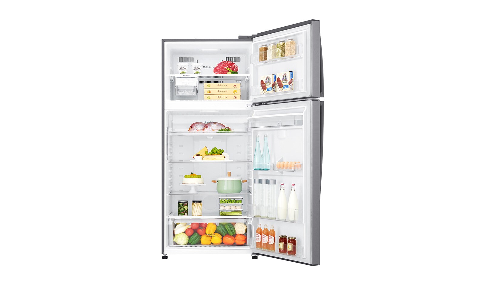 LG Réfrigérateur 2 portes | Total No Frost | Compresseur linéaire inverter | Door Cooling | WIFI | A++, LG GTF7851PS