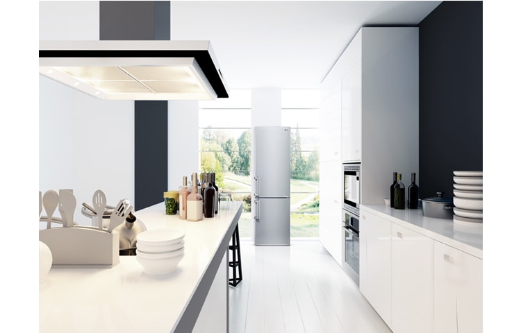 LG Réfrigérateur Combiné | 318L | Compresseur Linéaire Inverter | No Frost | Magic crisper | Eclairage LED | Inox pro, LG GC5629PS