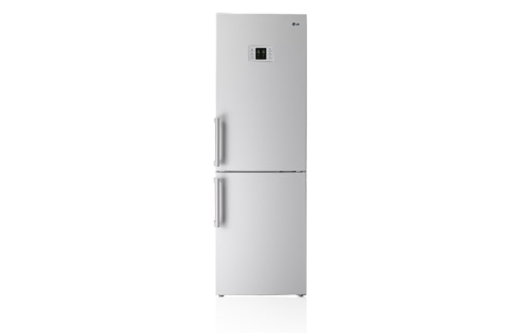 Vue avant de Réfrigérateur combiné Blanc LG GCD-6100WH