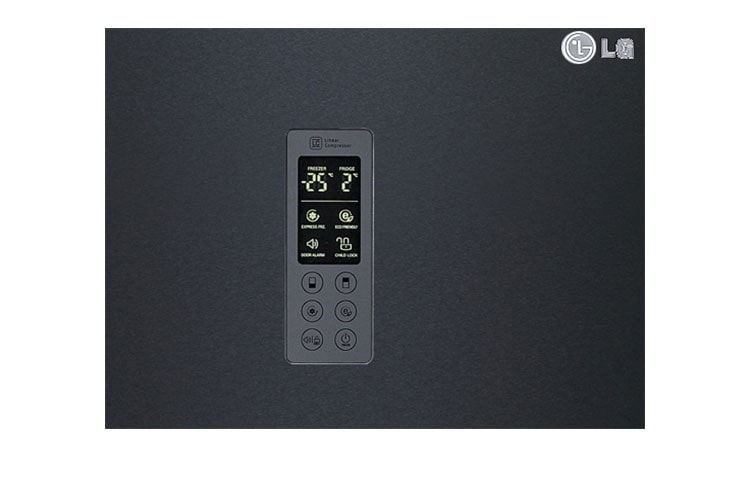 LG Réfrigérateur Combiné | 318L | No Frost | Ecran tactile | Eclairage LED , LG GCD5611BK