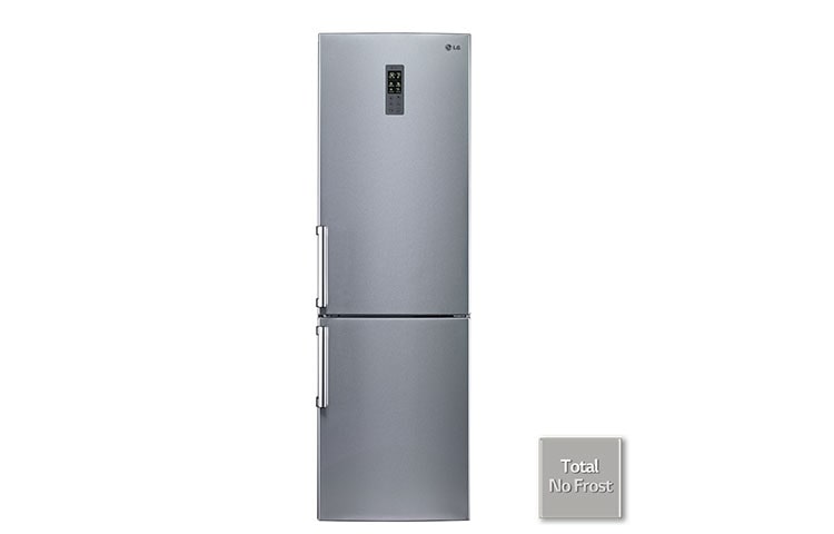 LG Réfrigérateur Combiné | 318L | No Frost | Ecran tactile | Eclairage LED | Inox platine, LG GCD5611PS