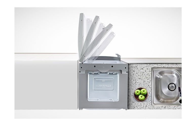 LG Réfrigérateur Combiné | 318L | No Frost | Ecran tactile | Eclairage LED | Inox platine, LG GCD5611PS