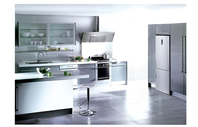 LG Réfrigérateur Combiné | 343L | No Frost | Écran tactile | Magic crisper | Éclairage LED, LG GCD5711PS
