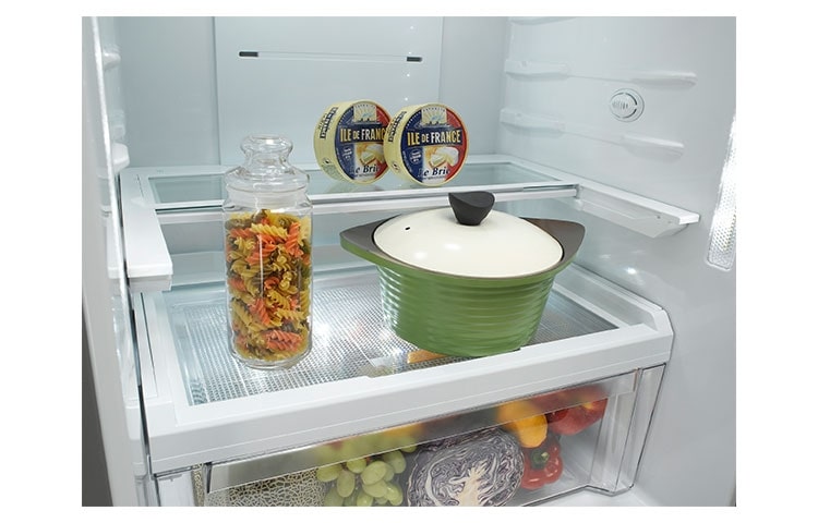 LG Réfrigérateur Combiné | 445L | Compresseur Linéaire Inverter | No Frost | Ecran tactile | Magic crisper | Eclairage LED | Inox pro, LG GCD7238SC