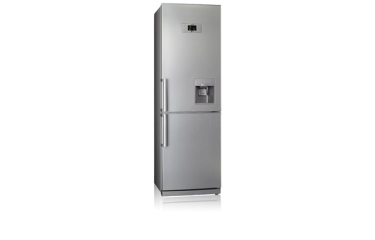 Vue avant de Réfrigérateur combiné Design Inox LG GCF-3923AC
