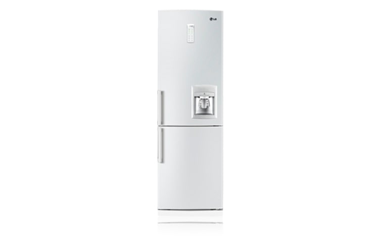 Vue avant de Réfrigérateur combiné Blanc LG GCF-4120WH