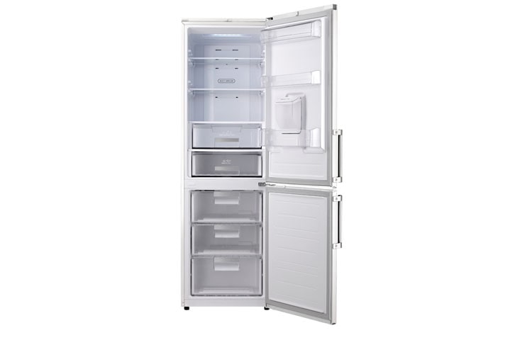LG Réfrigérateur Combiné No Frost Distributeur eau 330 L, LG GCF-5136WH