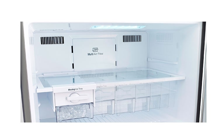 LG Réfrigérateur 2 portes | 416L | Door Cooling | Smart Compresseur Inverter | No Frost | Eclairage LED | Twist Ice | Classe A++, LG GRD7018PS