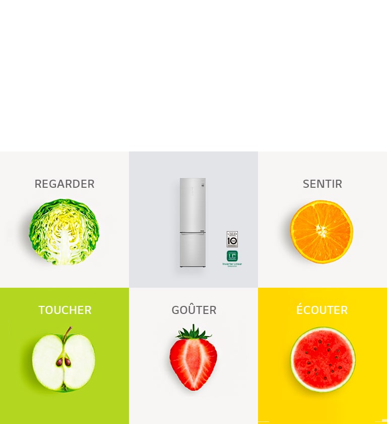 Montage d'aliments et du réfrigérateur pour représenter Nature Fresh