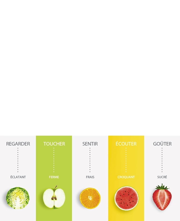 Aliments frais qui conservent toutes leurs saveurs