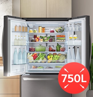 Capacité du réfrigérateur de 750 L