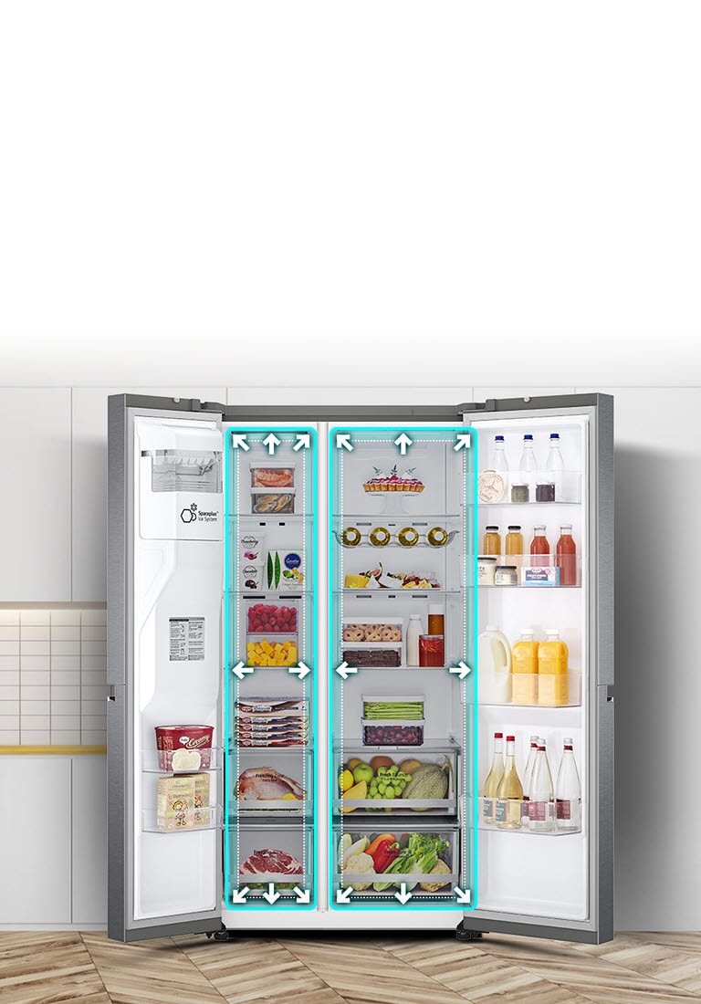 Réfrigérateur Américain 2 portes LG 635L Door-in-door GSJV80MCLF