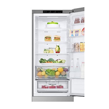 top freezer with food