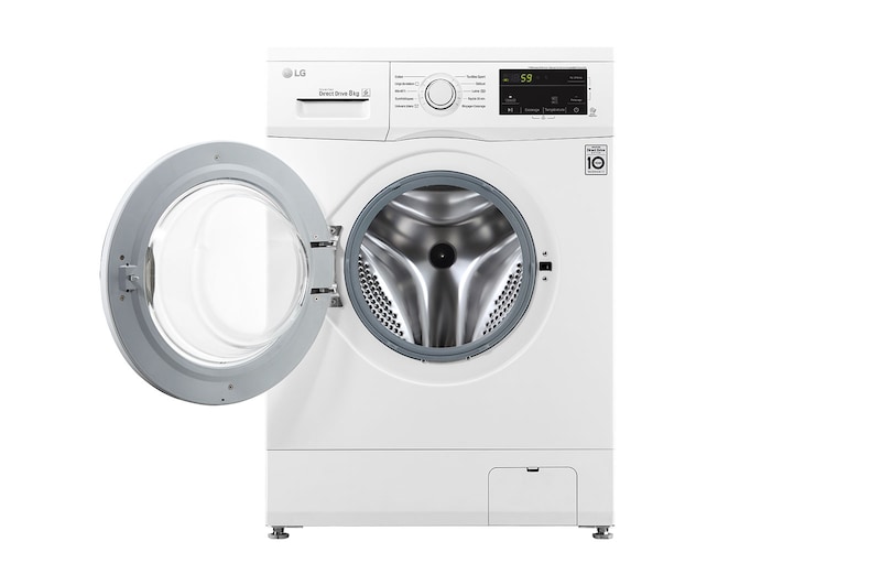 LG Lave-linge 8 KG | 6 Motion Direct Drive™ | A+++(-30%) | Smart Diagnosis™ | Moteur Direct Drive™ garanti 10 ans, LG F84J30WH