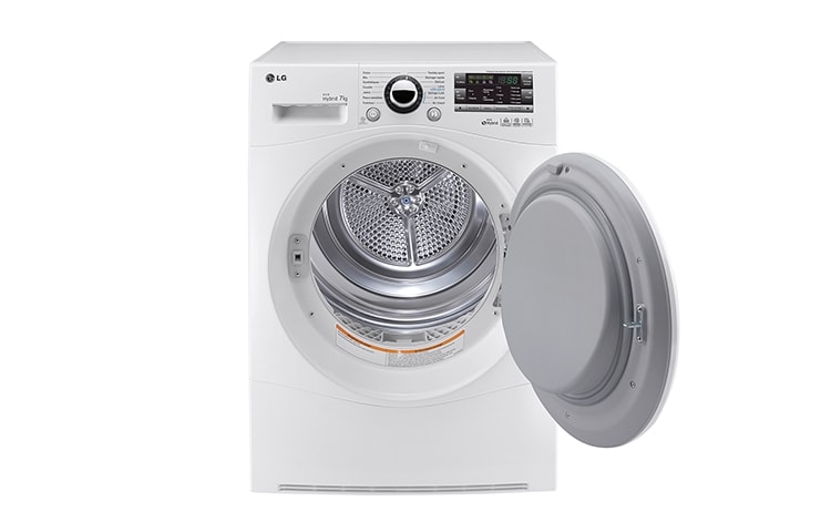 LG SÈCHE-LINGE 7KG | EcoHybrid | Pompe à chaleur A++ | Condenseur auto-nettoyant | Porte opaque, LG RC7055AP1Z