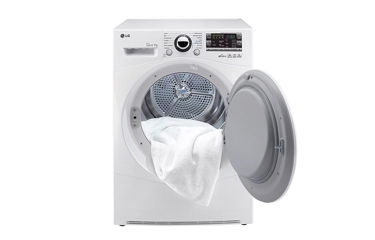 LG SÈCHE-LINGE 7KG | EcoHybrid | Pompe à chaleur A++ | Condenseur auto-nettoyant | Porte opaque, LG RC7055AP1Z