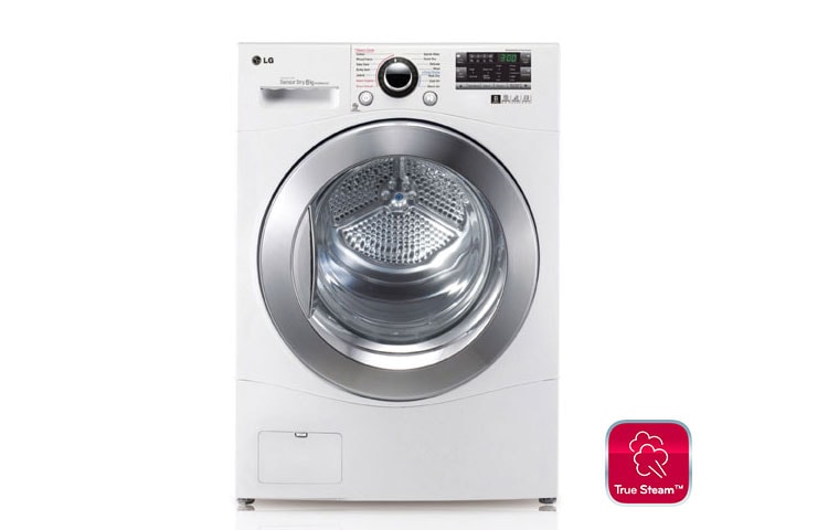 Vue avant de Sèche linge Condenseur Vapeur 8 Kg LG RC8041WHS
